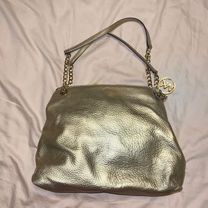 Micheal Kors Gold Bag